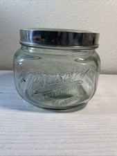 Vintage Mason 56oz Glass Canister Craft & More American Canister China #3064BMT picture