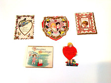 Antique Valentine's Cards 1920's - Set of 5 picture