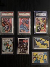 1966 Topps Batman A Series Lot of 3 Graded PSA CGC Vintage Cards And 4 Raw Cards picture