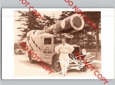 c1935 The Great Wilno Human Projectile Circus Freak Advertising Truck RPPC Photo picture