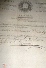 LA LOI OU LA MORT.6 FLORAL YEAR 2 DE LA REPUBLIQUE.SIGN: LABRANCHE picture