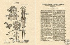 ROBERT GODDARD ROCKET US Patent Art Print READY TO FRAME NM Vintage 1919 Space picture