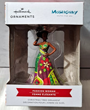 NEW Hallmark Mahogany Fashion Woman 2024 Red Box Christmas Ornament picture