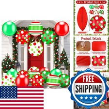 Jetec 18 Pcs 16 Inch Polka Style Inflatable Christmas Balls Indoor Outdoor Decor picture