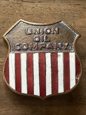 Rare 20’s 30’s Large Vintage Union Oil Company Pin Badge Whitehead Hoag Enamel picture