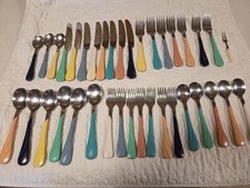 Fiesta FiestaWare Various Colors Swirl 37 Piece Mixed Lot Flatware Silverware picture