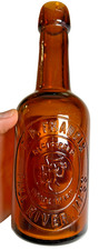 Antique E P Francis Fall River Massachusetts Blob Top Blobtop Bottle Half Pint picture