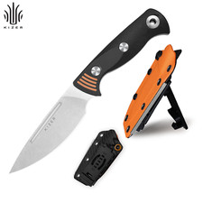 Kizer Ewanki 3 Fixed Knife AEB-L Willow-leaf Blade G10 Handle + Sheath 1099A1 picture