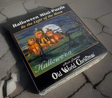1999 Merck Familys Old World Christmas 100 Piece Moon Halloween Mini Puzzle P1 picture