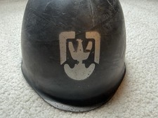 Vintage WZ67 Polish Army Steel Helmet Cold War Era with Liner Authentic Surplus picture