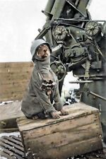 German Flak crew photo of their regimental mascot WW2 Photo Glossy 4*6 in W013 picture