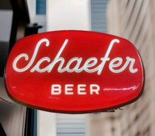Vintage Schaefer Beer Sign Light Store Display Liquor Store Pabst Iroquois Jax picture