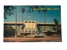 Santa Anita Horse Racing Track Entrance Arcadia California CA Vintage Postcard picture