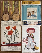 Vtg 1970s California State Symbols Stand Up Display Boards Argus Poster School picture