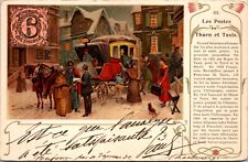 1907 Artwork Postcard Les Postes en Thurn et Taxis Stage Coach picture