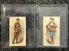 1889 Wm. S. Kimball Ballet Queens N182 Tobacco Card Lot Box Fresh Raw picture