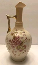 #74 Royal Ewer Vase Pourer Hand Painted Pink Lilies Sakura 🌸 Flowers Detailing picture