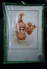 Vtg Holly Hobbie American Greetings Stationery 18 Cards Box Sealed Ice Skating picture