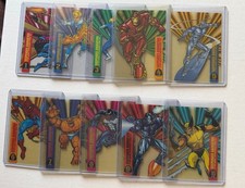 1994 Marvel Universe Suspended Animation 10 Card Set Spiderman Wolverine Venom + picture