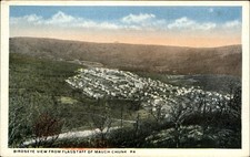 Birds eye view from Flagstaff Mountain ~ Mauch Chunk Pennsylvania PA 1920s picture
