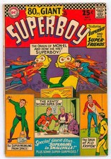 SUPERBOY #129 VG+4.5 LEGION OF SUPER HEROES, 80PG GIANT Comic 1966 Comics picture