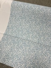 PETER FASANO Blue Fiddlehead 100% Linen Fabric, BTY picture