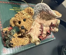 Boyds Bears Hope Angel Bear W/Wreath Ornament 2