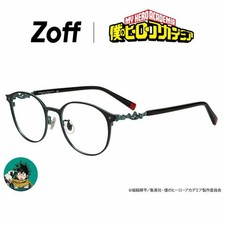 Zoff My Hero Academia Izuku Midoriya Deku Model Boston Eyeglasses Matte Black picture
