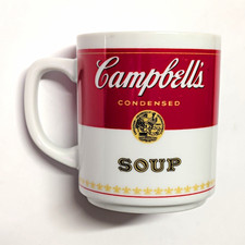 Campbell's Condensed Soup Porcelain Advertising Mug Cup Corning Glass Works picture