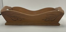 TELEFLORA 1982 WOODEN SERVING TRAY  BURNED WHEAT DESIGN picture