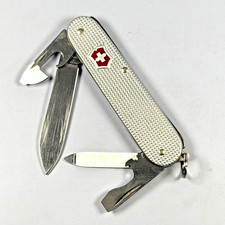 Victorinox Cadet Swiss Army Knife Silver Alox 84mm Nail File Bottle Opener picture