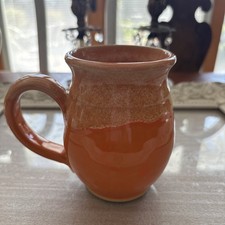 Grey Fox Pottery Death Wish Orange Coffee Mug picture