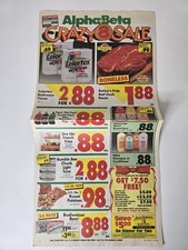 1993 Alpha Beta Crazy 8 Sale Grocery Circular Double Coupons Vintage SoCal picture