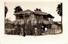 Christian's Hut ISTHMUS Catalina Island Los Angeles 1939 RPPC Postcard COPY picture