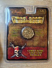 Master Replicas Disney Pirates of the Caribbean Gold Plated Coin Necklace 2005 picture