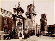 Italy, Venezia, Entrata del R. Arsenale Marittimo Vintage Print, Albu Print picture