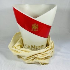 G.H. MUMM CHAMPAGNE HEAVY ACRYLIC BOTTLE SERVICE WINE CHILLING ICE BUCKET *NEW* picture