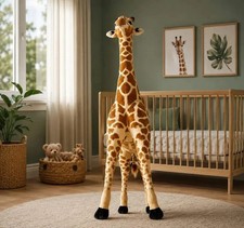 60cm Large Giraffe Plush Toy, Safari Animal Decor, Soft Stuffed Giraffe Family picture