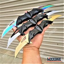 DUAL BLADE HUNTING KNIFE Double Blade POCKET FLIP KNIFE CAMPING KNIFE EDC GEAR picture