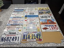 Large Lot of Mixed USA License Plates Various States Vintage & Modern Used picture