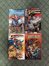Superman 4 Book Lot Panic In The Sky Dark Knight Over Metropolis Tpb picture