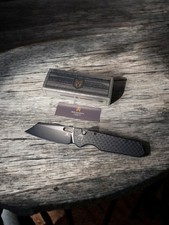 Bestechman Guardian Folding Knife Black G10 Handle D2 Plain Edge Satin BMK11E picture