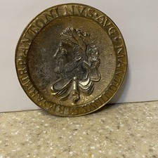 Antique Antonivs AVG Mantoninvs Germsarmtrp Marcus Aurelius Roman Coin Dish 5