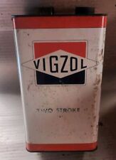 VINTAGE VIGZOL TWO STROKE MOTOR OIL AMOCO 1 GALLON CAN ONE picture