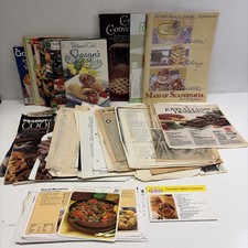 Lot of 4 Lbs of VTG Handwritten, Cut out, Recipe Cards & 10 Cookbooks Ephemera picture