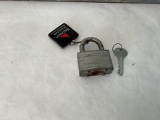 Vintage Abus No. 38 Padlock Original Key Made in Germany picture