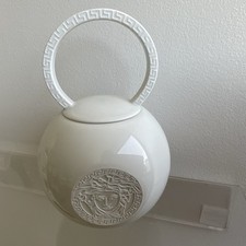 Versace Rosenthal La Medusa RARE White Tea Set Piece: Tea Holder picture