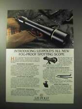 1986 Leupold Spotting Scope Ad - Fog Proof picture