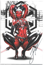 I MAKE BOYS CRY #1 DARK LORD VIRGIN SIGNED JAMIE TYNDALL W/COA ABSOLUTE 2025 NEW picture
