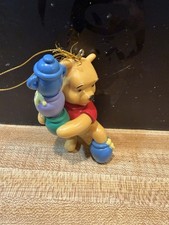 Disney Winnie the Pooh Christmas Ornament Carrying Honey Pots Vintage Style picture